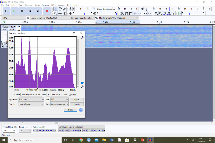 picture spectogram mosquito igumbiro
